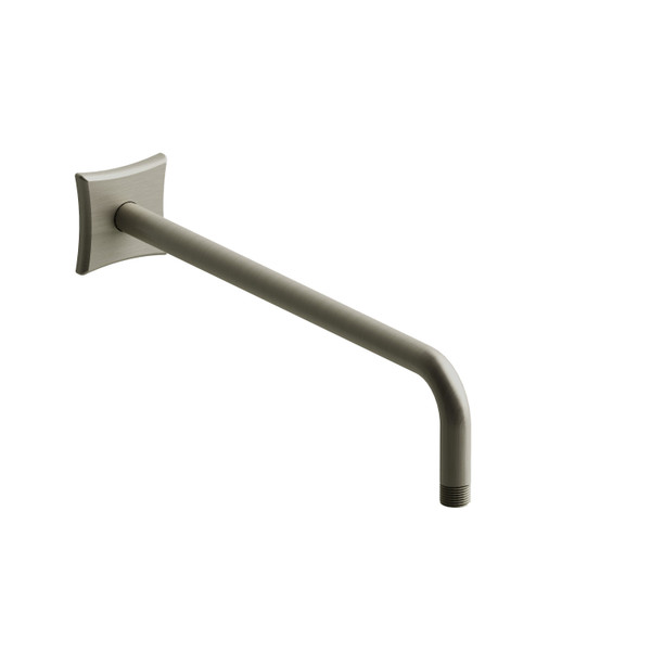 16" Reach Wall Mount Shower Arm With Square Escutcheon - Brushed Nickel | Model Number: 524BN