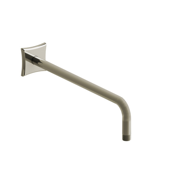 DISCONTINUED 16" Reach Wall Mount Shower Arm With Square Escutcheon - Polished Nickel | Model Number: 524PN