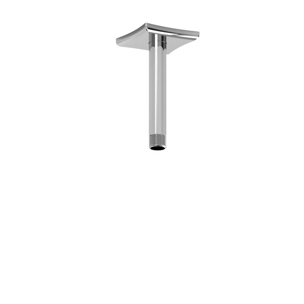 6 Inch Ceiling Mount Shower Arm With Square Escutcheon  - Chrome | Model Number: 528C - Product Knockout