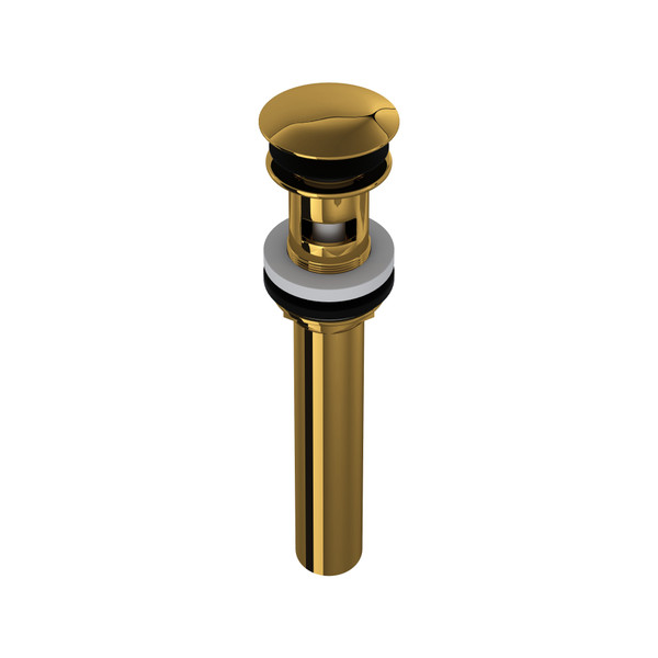 Lavatory Push Drain With Overflow - Unlacquered Brass | Model Number: 5447ULB