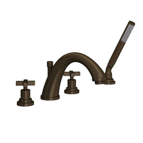 DISCONTINUED Lombardia® 4-Hole Deck Mount Tub Filler - Tuscan Brass | Model Number: A1264XMTCB