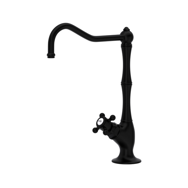 Acqui Column Spout Filter Faucet - Matte Black with Cross Handle | Model Number: A1435XMMB-2 - Product Knockout