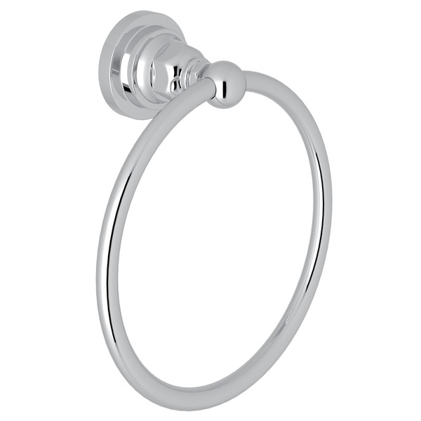 San Giovanni Wall Mount Towel Ring - Polished Chrome | Model Number: A1485LIAPC - Product Knockout