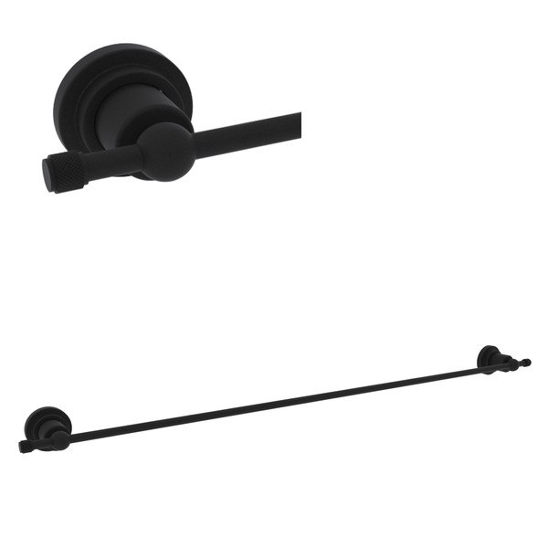 Campo Wall Mount 30 Inch Single Towel Bar - Matte Black | Model Number: A1489IWMB - Product Knockout