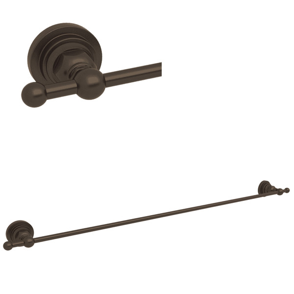 San Giovanni Wall Mount 30 Inch Single Towel Bar - Tuscan Brass | Model Number: A1489LITCB - Product Knockout