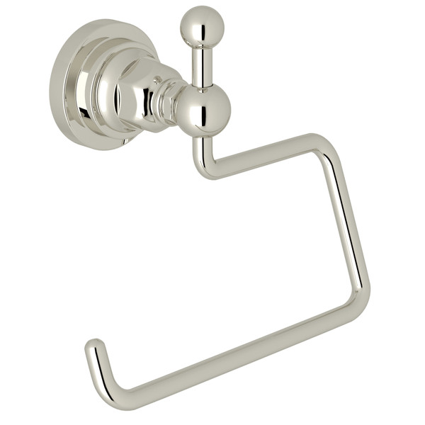 San Giovanni Wall Mount Open Toilet Paper Holder - Polished Nickel | Model Number: A1492LIPN - Product Knockout