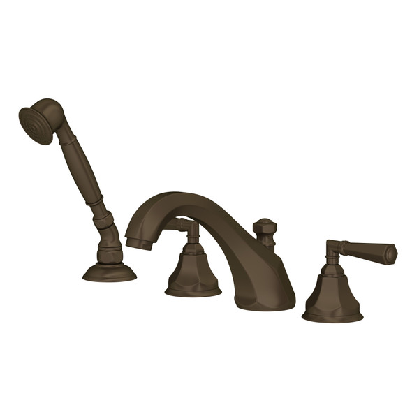 DISCONTINUED Palladian® 4-Hole Deck Mount Tub Filler - Tuscan Brass | Model Number: A1904LMTCB