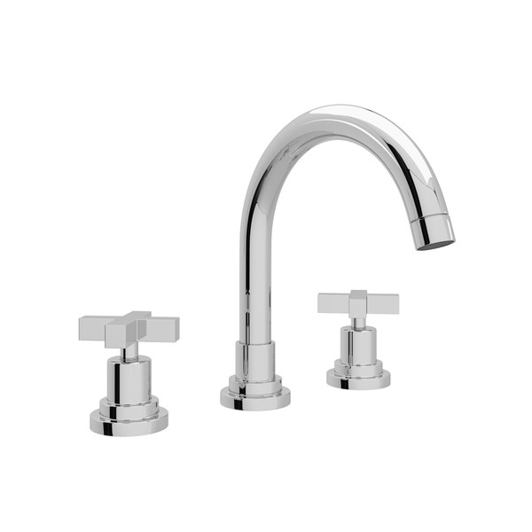 Lombardia® Widespread Lavatory Faucet With C-Spout - Polished Chrome | Model Number: A2228XMAPC-2