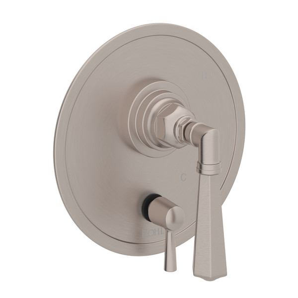San Giovanni™ 1/2" Pressure Balance Trim With Diverter - Satin Nickel | Model Number: A3310NLMSTN