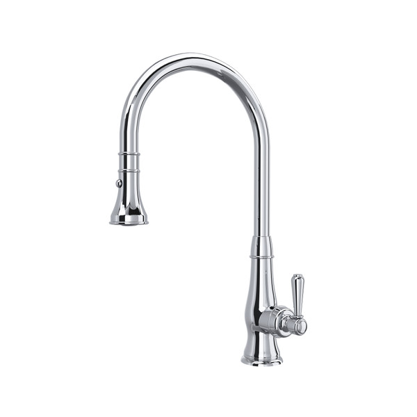 Patrizia Pulldown Faucet - Polished Chrome with Metal Lever Handle | Model Number: A3420LMAPC-2 - Product Knockout