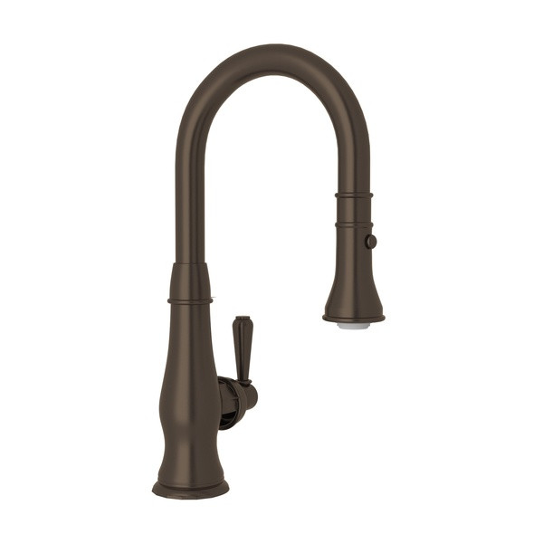 Patrizia Pulldown Bar and Food Prep Faucet - Tuscan Brass with Metal Lever Handle | Model Number: A3420SLMTCB-2 - Product Knockout