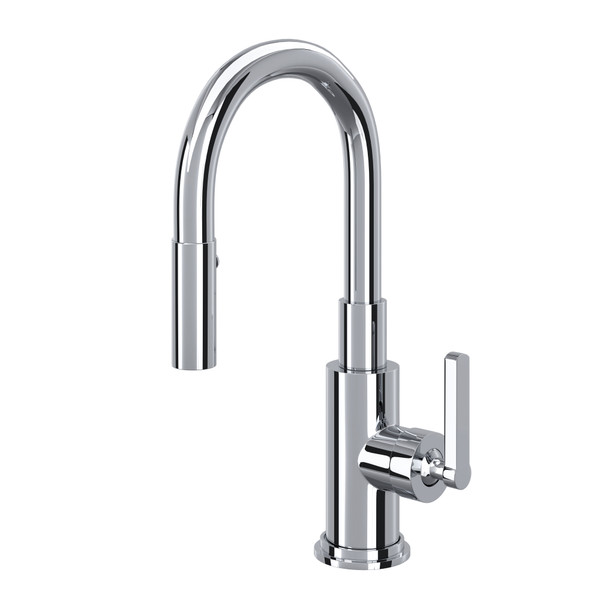 Lombardia® Pull-Down Bar/Food Prep Kitchen Faucet - Polished Chrome | Model Number: A3430SLMAPC-2