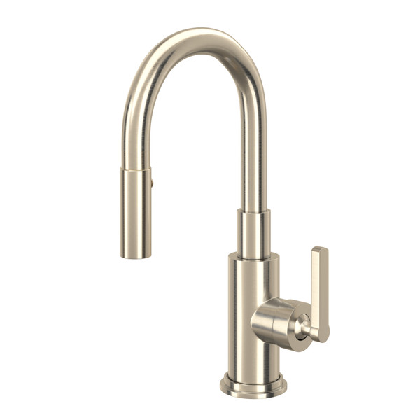 Lombardia® Pull-Down Bar/Food Prep Kitchen Faucet - Satin Nickel | Model Number: A3430SLMSTN-2