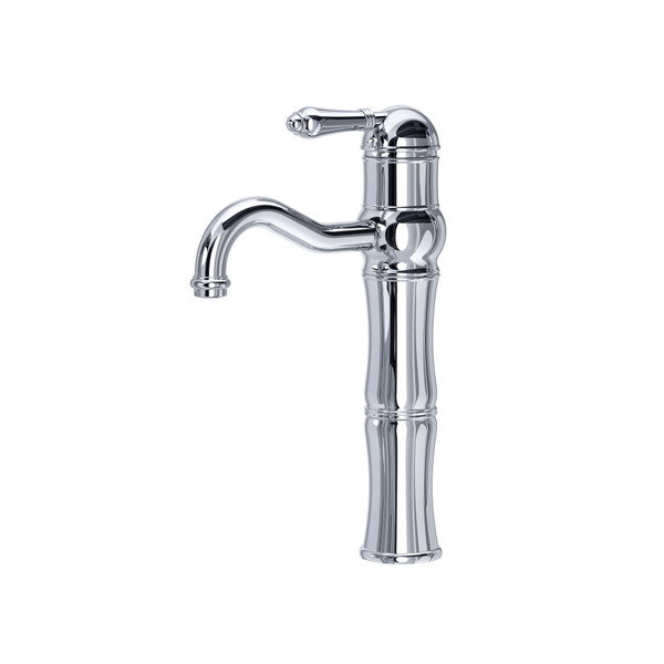 Acqui 13 1/8 Inch Above Counter Single Hole Single Lever Bathroom Faucet - Polished Chrome with Metal Lever Handle | Model Number: A3672LMAPC-2 - Product Knockout