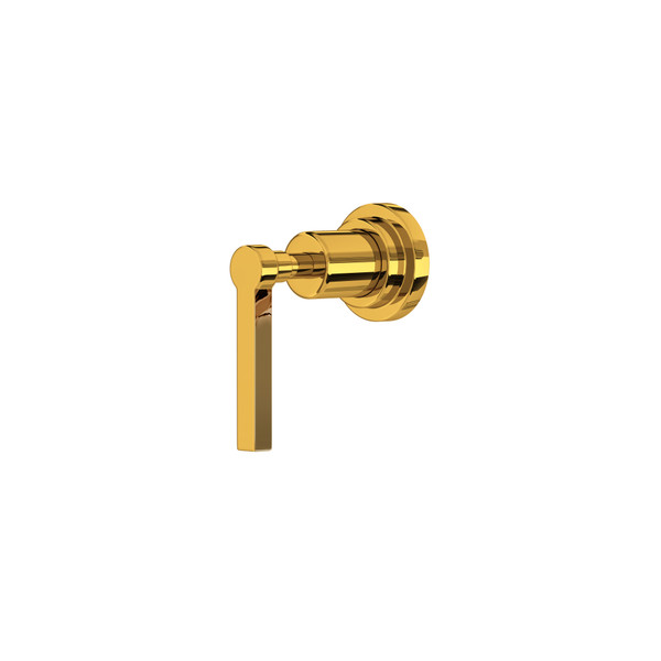 Lombardia Trim for Volume Control and 4-Port Dedicated Diverter - Unlacquered Brass with Metal Lever Handle | Model Number: A4212LMULBTO - Product Knockout