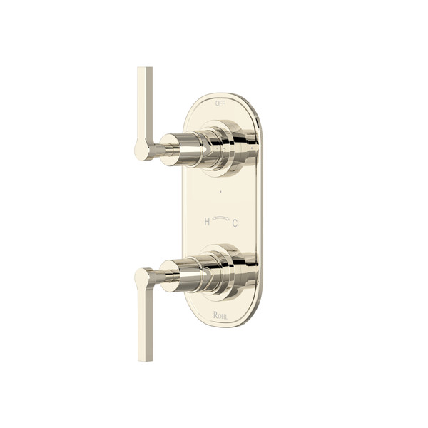 DISCONTINUED Lombardia® 1/2" Thermostatic Trim With Diverter - Polished Nickel | Model Number: A4264LMPN