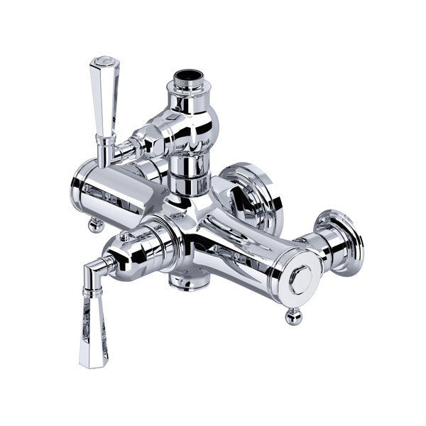 Palladian Exposed Thermostatic Valve - Polished Chrome with Metal Lever Handle | Model Number: A4817LMAPC - Product Knockout