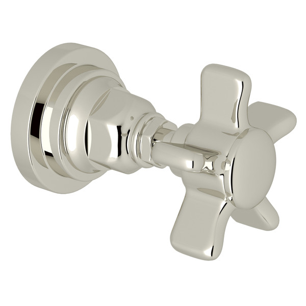 San Giovanni Trim for Volume Control and 4-Port Dedicated Diverter - Polished Nickel with Five Spoke Cross Handle | Model Number: A4924XPNTO - Product Knockout