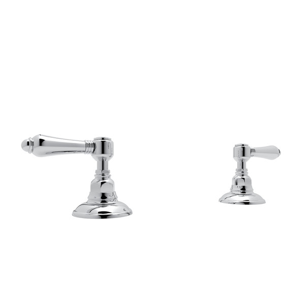 DISCONTINUED-Set of Hot and Cold 3/4 Inch Sidevalves - Polished Chrome with Metal Lever Handle | Model Number: A7422LMAPC - Product Knockout
