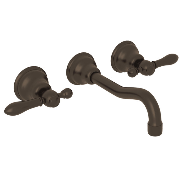 DISCONTINUÉ -Robinet de salle de bain mural en plusieurs parties  Arcana - Tuscan Brass - Laiton toscan avec poignée à levier en métal | Numéro de modèle: AC351LM-TCB/TO-2 - Produit épuisé