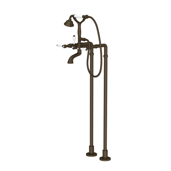 Floor Mount Tub Filler - Tuscan Brass | Model Number: AKIT1401NLPTCB