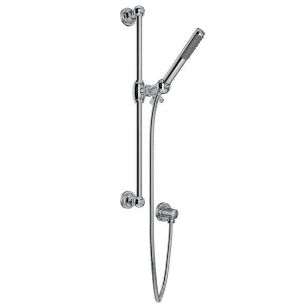 San Giovanni Single-Function Handshower Set - Polished Chrome with Cross Handle | Model Number: AKIT8073XMAPC - Product Knockout