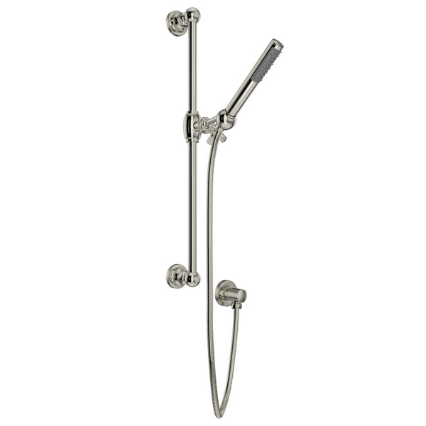 San Giovanni Single-Function Handshower Set - Polished Nickel with Cross Handle | Model Number: AKIT8073XMPN - Product Knockout