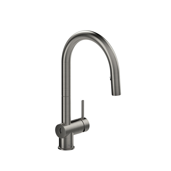 Robinet de cuisine sans contact rétractable avec bec en C Azure™ - Acier inoxydable | Numéro de modèle: AZ211SS