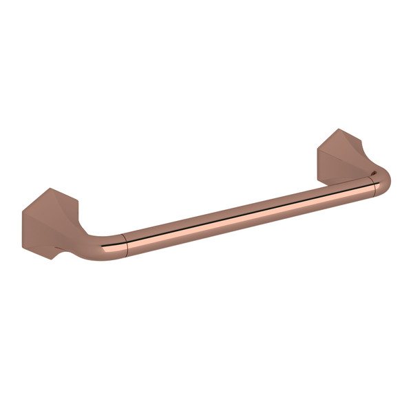 Bellia Wall Mount 12 Inch Single Towel Bar - Rose Gold | Model Number: BE100-RG - Product Knockout