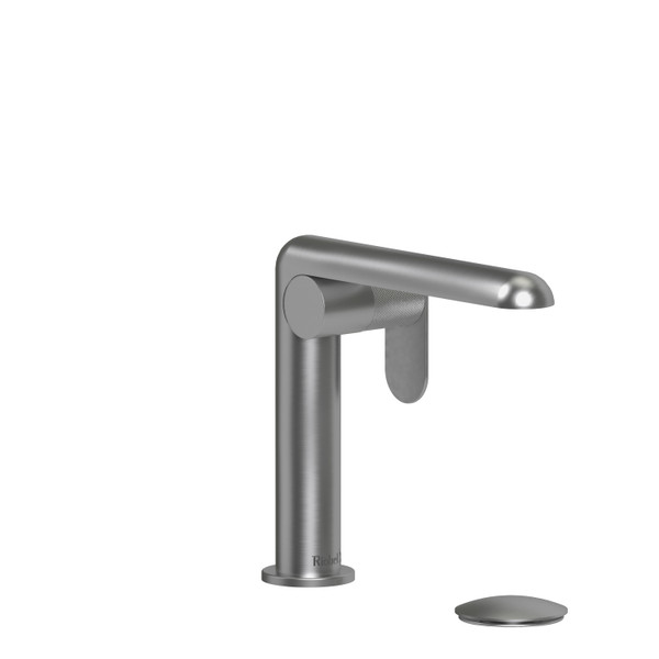 Ciclo Single Handle Bathroom Faucet  - Brushed Chrome with Knurled Lever Handles | Model Number: CIS01KNBC - Product Knockout
