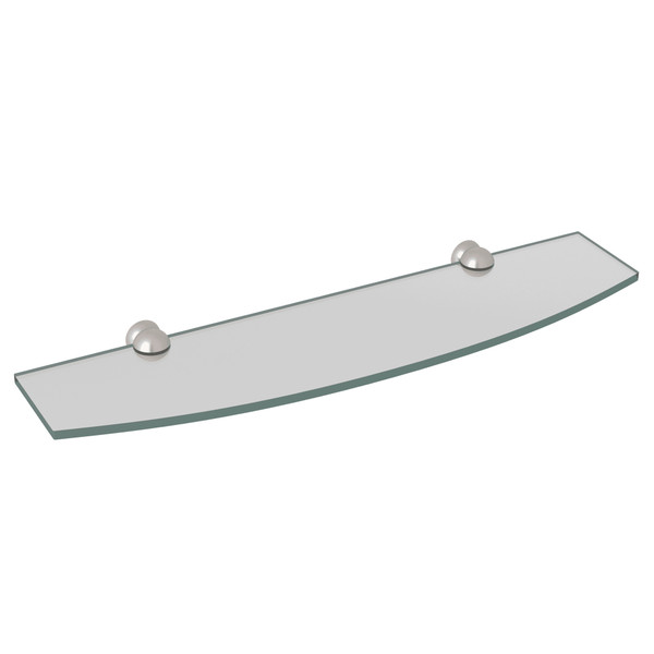 DISCONTINUED-Arcana Wall Mount Glass Vanity Shelf - Satin Nickel | Model Number: CIS12STN - Product Knockout