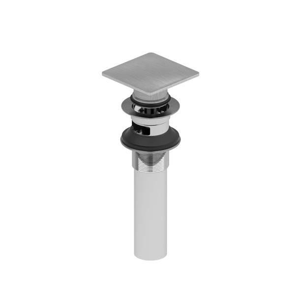 Push Drain With Overflow - Brushed Chrome | Model Number: DB140BC