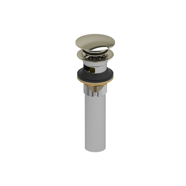 Lavatory Push Drain With Overflow - Polished Nickel | Model Number: DB160PN