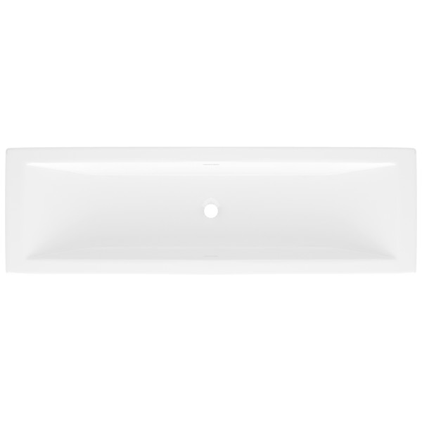 Rossendale 48" x 15" Undermount or Drop-In Lavatory Sink - Standard White (Gloss) | Model Number: DU-ROS-122-IO