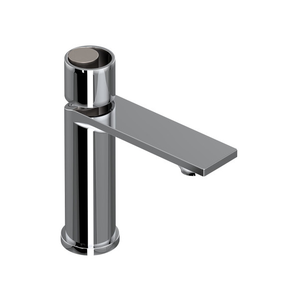 Eclissi Single Handle Bathroom Faucet - Polished Chrome with Satin Nickel Accent with Circular Handle | Model Number: EC01D1IWPCN - Product Knockout