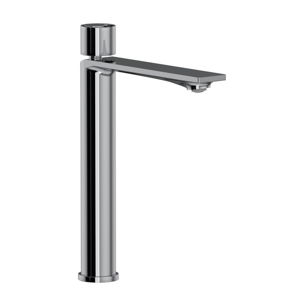 Eclissi Single Handle Tall Bathroom Faucet - Polished Chrome with Circular Handle | Model Number: EC02D1IWAPC - Product Knockout