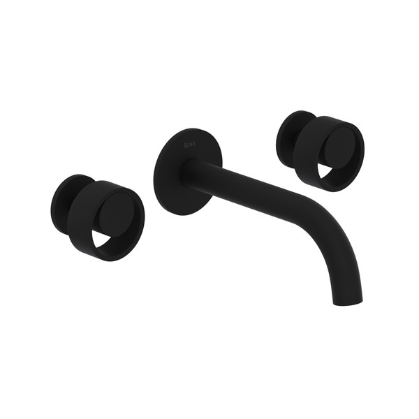 Eclissi™ Wall Mount Lavatory Faucet Trim With C-Spout - Matte Black | Model Number: EC08W3IWMB