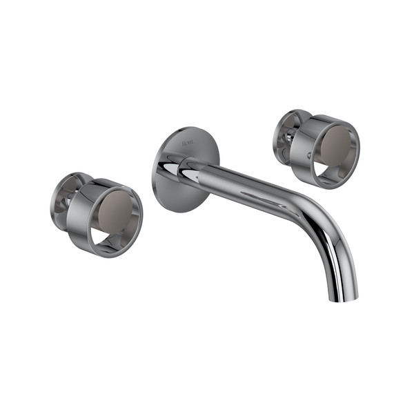 Eclissi™ Wall Mount Lavatory Faucet Trim With C-Spout - Polished Chrome/Satin Nickel | Model Number: EC08W3IWPCN