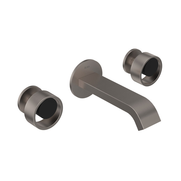 DISCONTINUED Eclissi™ Wall Mount Lavatory Faucet With U-Spout - Satin Nickel/Matte Black | Model Number: EC09W3IWSNB
