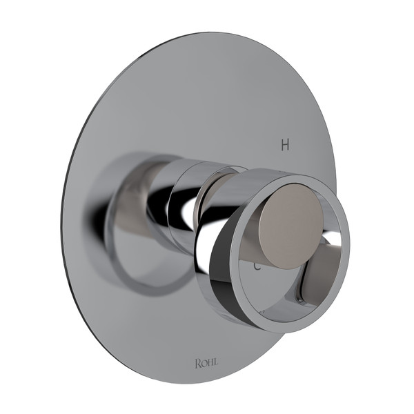 Eclissi™ 1/2" Pressure Balance Trim Without Diverter - Polished Chrome/Satin Nickel | Model Number: EC10W1IWPCN