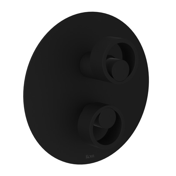 DISCONTINUED Eclissi™ 1/2" Pressure Balance Trim With Diverter - Matte Black | Model Number: EC11W1IWMB