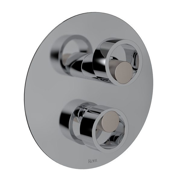 Eclissi™ 1/2" Pressure Balance Trim With Diverter - Polished Chrome/Satin Nickel | Model Number: EC11W1IWPCN