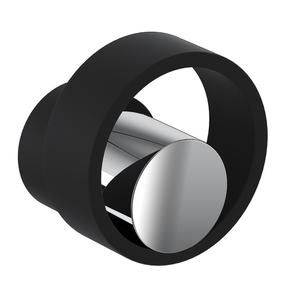 Eclissi™ Trim For Volume Control And Diverter - Matte Black/Polished Chrome | Model Number: EC18W2IWMBC