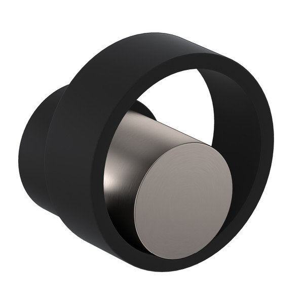 Eclissi Trim for Volume Control and Diverter - Matte Black with Satin Nickel Accent with Circular Handle | Model Number: EC18W2IWMBN - Product Knockout