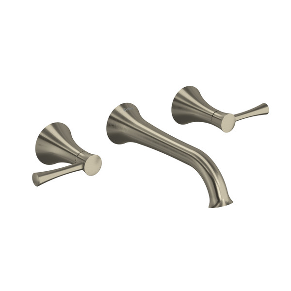DISCONTINUED Edge Wall Mount Lavatory Faucet - Brushed Nickel | Model Number: ED03LBN