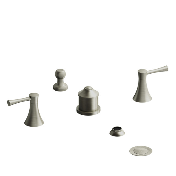 Edge Two Handle Deck Mount Bidet - Brushed Nickel | Model Number: ED09LBN