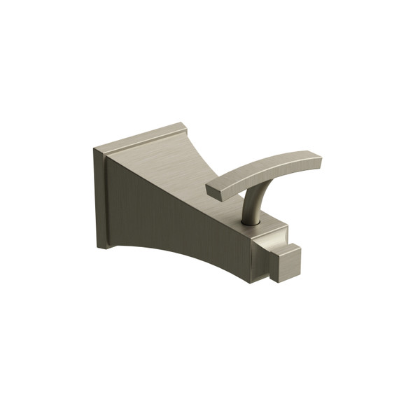 DISCONTINUED-Eiffel Robe Hook  - Brushed Nickel | Model Number: EF0BN - Product Knockout