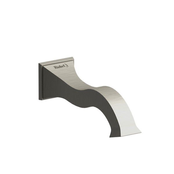 Eiffel™ Wall Mount Tub Spout - Brushed Nickel | Model Number: EF80BN