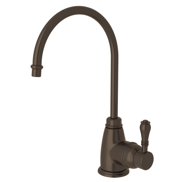 San Julio Traditional C-Spout Hot Water Faucet - Tuscan Brass with Metal Lever Handle | Model Number: G1655LMTCB-2 - Product Knockout