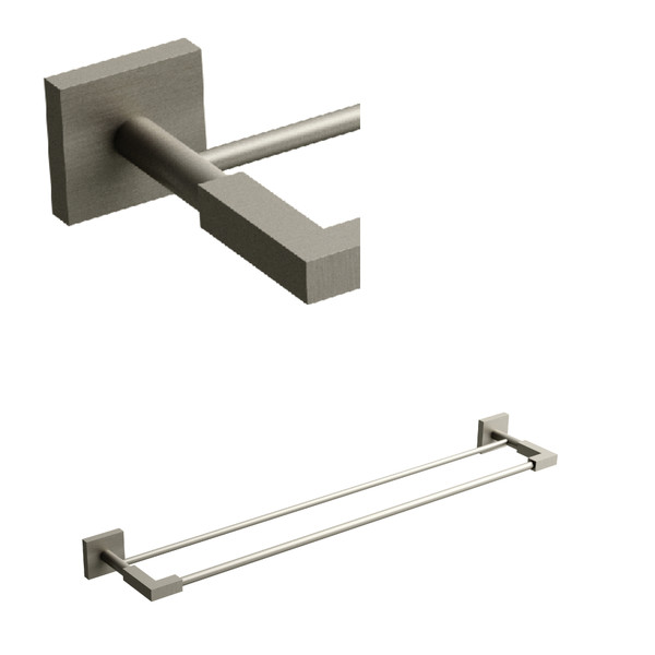 Kubik™ Double 24" Towel Bar - Brushed Nickel | Model Number: KS6BN
